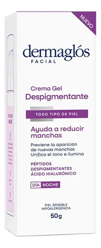 Dermaglós Crema Gel Facial Despigmentante X50g, Sensible Día/noche