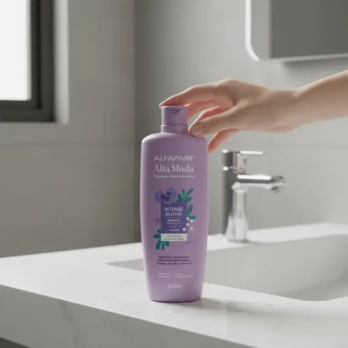 Shampoo Intense Blond Alta Moda Alfaparf X300ml Envase