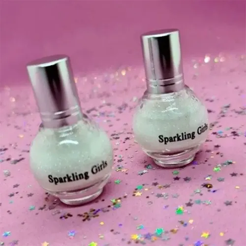 Nectar De Hadas Sparkling Girls Glitter Gibre Liquido Makeup Color Blanco