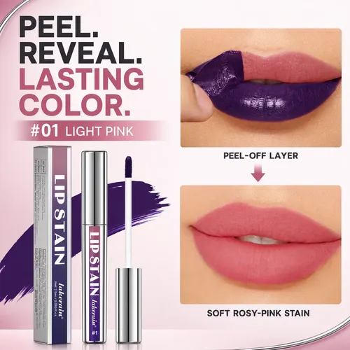 Long Lasting, Highly Pigmented Peelable Matte Lip Gloss 01#