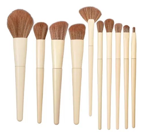 Set Pinceles Maquillaje Sombras Base Corrector Profesional
