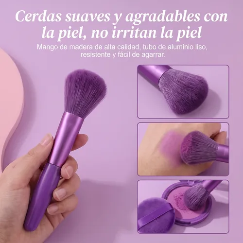 Set Brochas Maquillaje Aplicador Maquillaje Profesional
