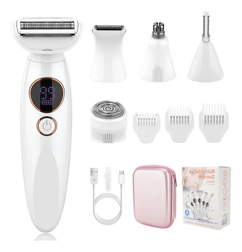 Set De Depiladora Eléctrica 5 En 1 Para Mujeres, Depilación  White