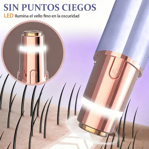 Depiladora Facial 2en1 Rasuradora Eléctrica Mujer Cara Hh Tt