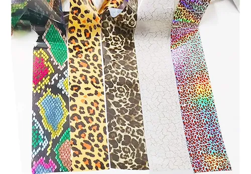 Calcomanías De Piel De Animal Serpentina Para Uñas A