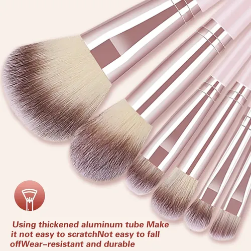Juego De 70 Brochas Rosas Hghdbt, Kit De Maquillaje Completo