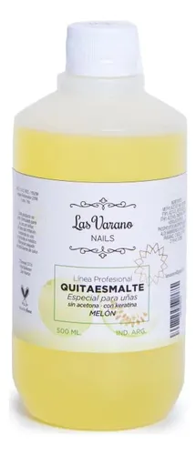 Quitaesmalte Las Varano Nails Sin Acetona Keratina 1000ml