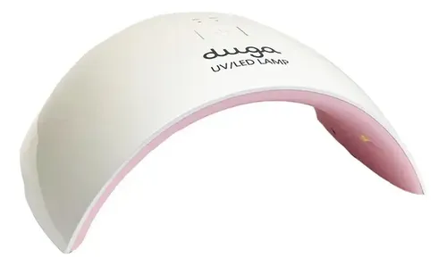Cabina Led De Uñas 24w Duga U3001 Luz Uv Secador Manos Pies Color Blanco Con Rosa