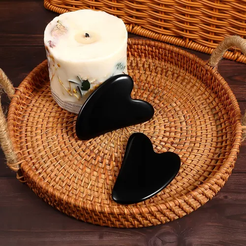 Herramientas Faciales Gua Sha Rosenice Black Guasha Jade Sto