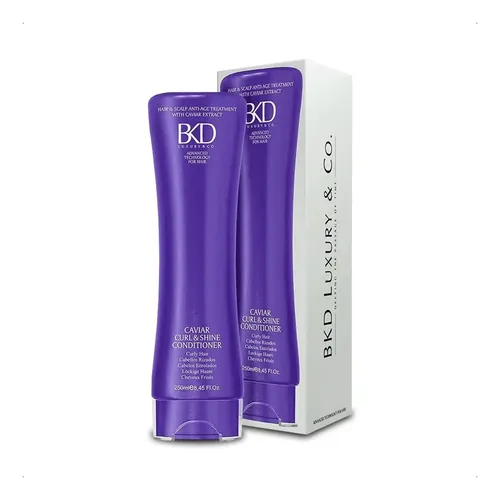Bkd Caviar Acondicionador Cabello Rizado Curl & Shine 250ml Fidelite Nutrcion Cabellos Con Rulos & Ondeados Brillo Supremo Anti Frizz Definicion Rizos