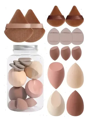 * 14 Huevos De Maquillaje De Esponja De Color Zong (con
