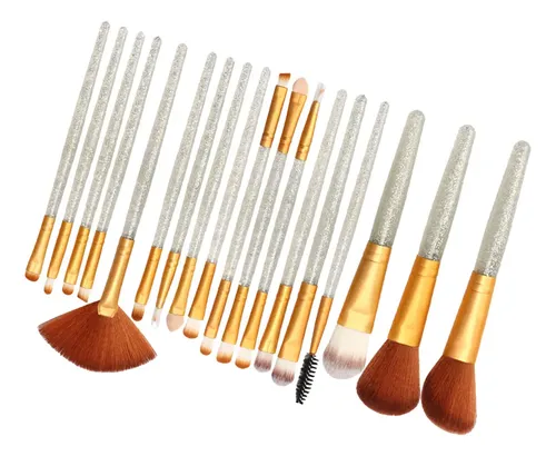 Set Cosmético Corrector De Colorete En Polvo Plata Dorada