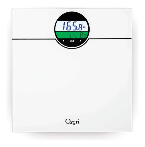 Báscula Ozeri Weightmaster Con Detección De Imc, 400 Libras Blanco