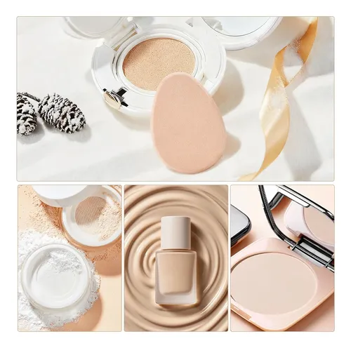 R Yy Esponjas De Maquillaje Planas 6 Pcs Para Base, Suave Y