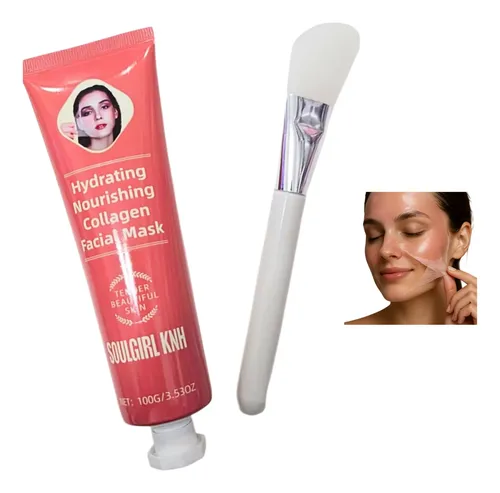 Mascarilla Facial Soulgirl Día Colágeno Aplicador Tendencia