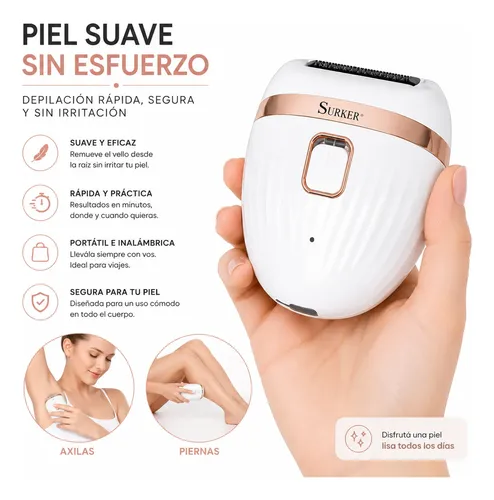 Depiladora Portatil Mujer Recargable Usb