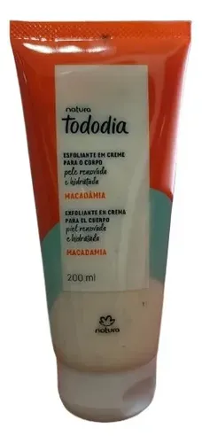 Exfoliante En Crema Para Cuerpo Macadamia Tododia Natura