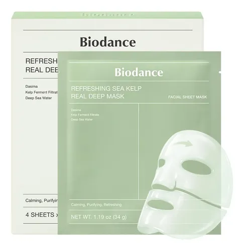 Mascarilla Biodance Alga Marina Refrescante 4u
