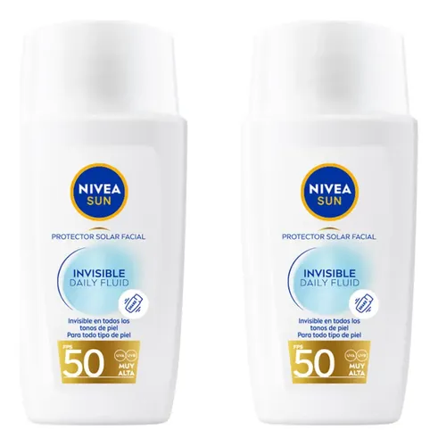 Combo X2 Nivea Protector Solar Facial Sun Invisible Daily 40