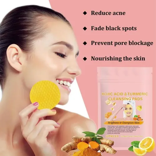 1 Bolsas De Almohadillas Limpiadoras De Cúrcuma Natural