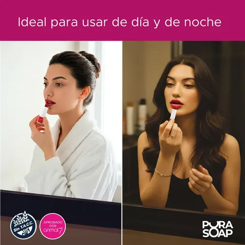 Bálsamo Labial Hidratante Con Color Blackberry Pura Soap