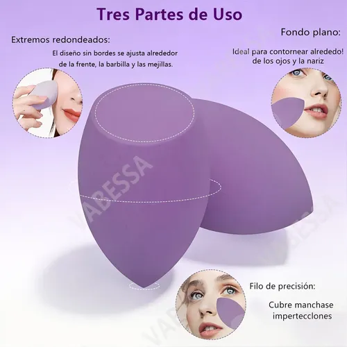 Jf- 16 Pcs Set De Esponjas Para Maquillaje Incluye .