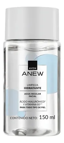 Agua Micelar Con Acido Hialurónico Vit B3 150ml Anew Avon