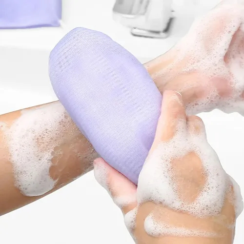 Esfoliante Corporal Purificador De Sabonete Bolso De Violeta
