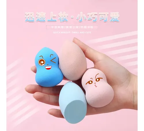 Set De Esponjas Beauty Blender Para Maquillaje Húmedo Y Seco