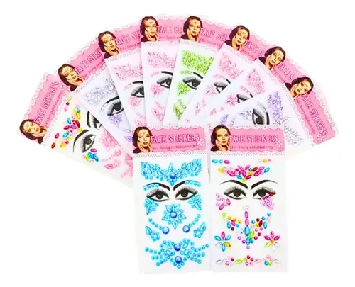 Souvenir Strass X 10 Sticker Spa Nena Cumpleaños Infantil