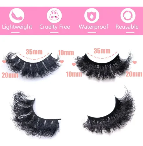 Pestañas Postizas 14 Pares Wikbik Cat Eye 8d Mink
