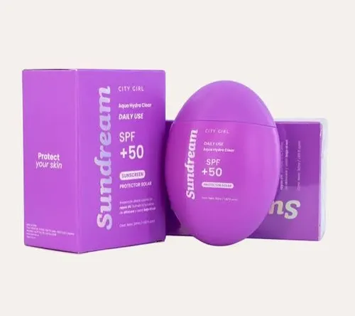 Protector Solar City Girl Sundream Aqua Hydra Clear Spf 50 5