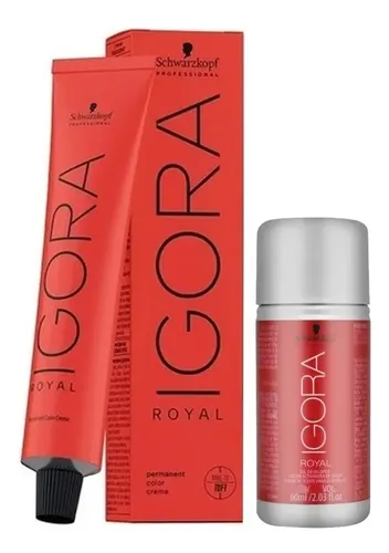 Tintura Igora Royal Schwarzkopf + Oxidante Coloración X 60ml Tono Eleccion