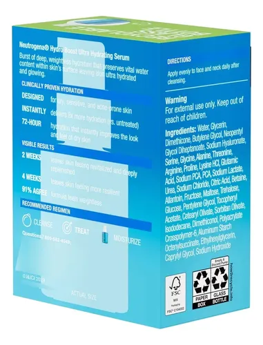 Sérum De Ácido Hialurónico Neutrogena Hydro Boost, 1 Onza Acneica