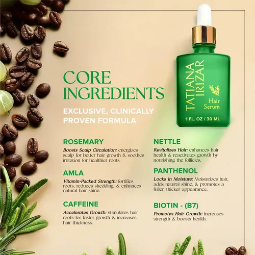 Sérum Para El Crecimiento Del Cabello Tatiana Irizar 30 Ml X