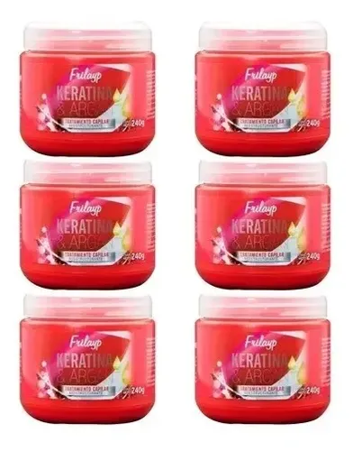 Baño De Crema Frilayp Keratina Argan Capilar Profesional X 6