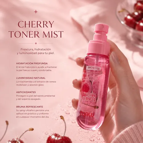 Rutina Skincare Cherry Limpieza Facial Profunda E Hidratante