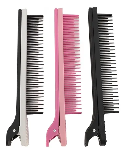 Peineta Con Clip, 3 Unidades, Para Estilista, Plancha De Cab