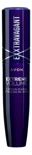 Máscara de Pestañas Avon Extravagant Volumen, Negra a Prueba de Agua