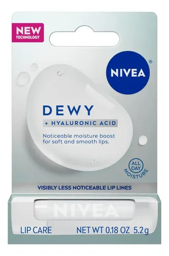 Balsamo Labial Nivea Dewy + Hyaluronic Acid En Barra