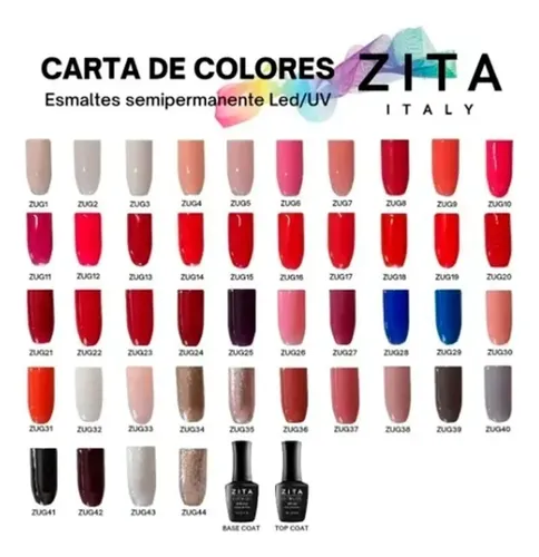Kit X 3 Esmalte Zita Italy Semipermanente Color A Eleccion