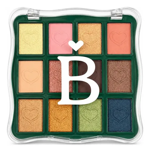 Paleta Tono 02 Sombras De Ojos 12 Colores Mate Brillante Maquillaje Rostro Veoquiero