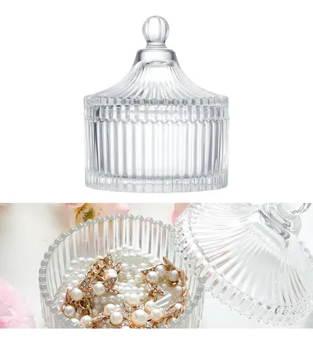 3 Pieces Extra Large Body Powders Puff With Clear Glass