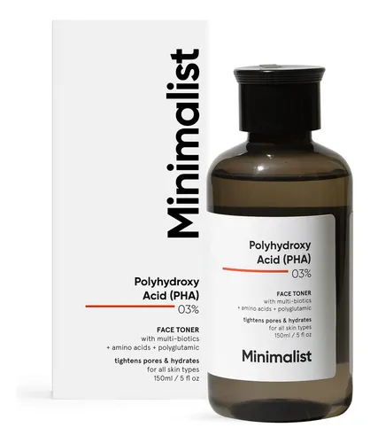 Tónico Facial Minimalist Pha 3% Sin Alcohol Hidratante 150 M