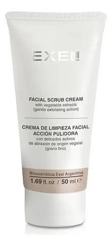 Crema Facial Exel Scrub Hipoalergénica Noche 50ml Libre Parabenos Vegana