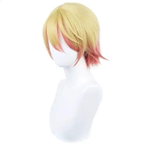 Peluca Cosplay Tenma Tsukasa Project Sekai Degradado