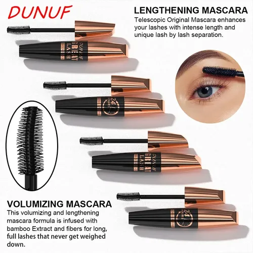 Máscara De Pestañas Dunuf Great Lash Waterproof 24h Negro
