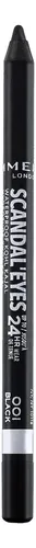 Lápiz De Ojos Gel Impermeable Rimmel Scandaleyes Negro