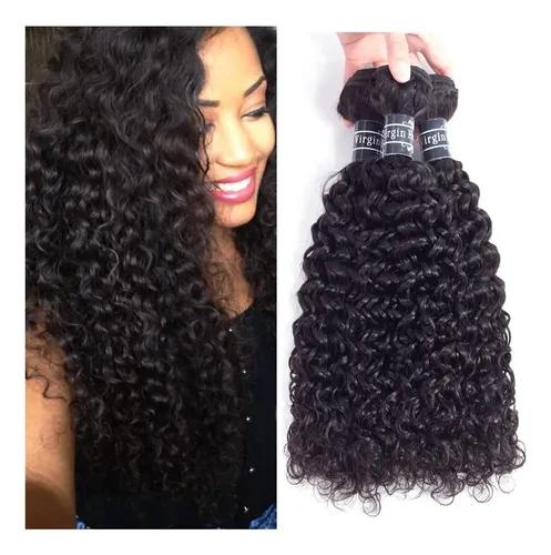 Extensiones Cabello Rizado Brasileño 8a 3 Mechones 14-18