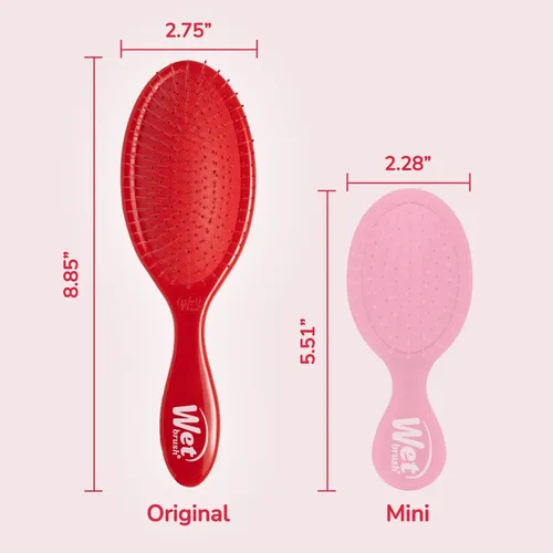 Cepillo Para Cabello Wet Brush Detangler Amazon Poppy Red